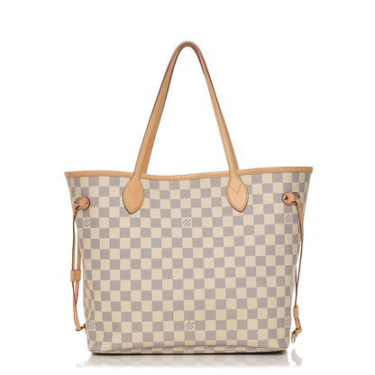 Louis Vuitton Damier Azur Neo Neverfull MM Rose Ballerine 1 of 6