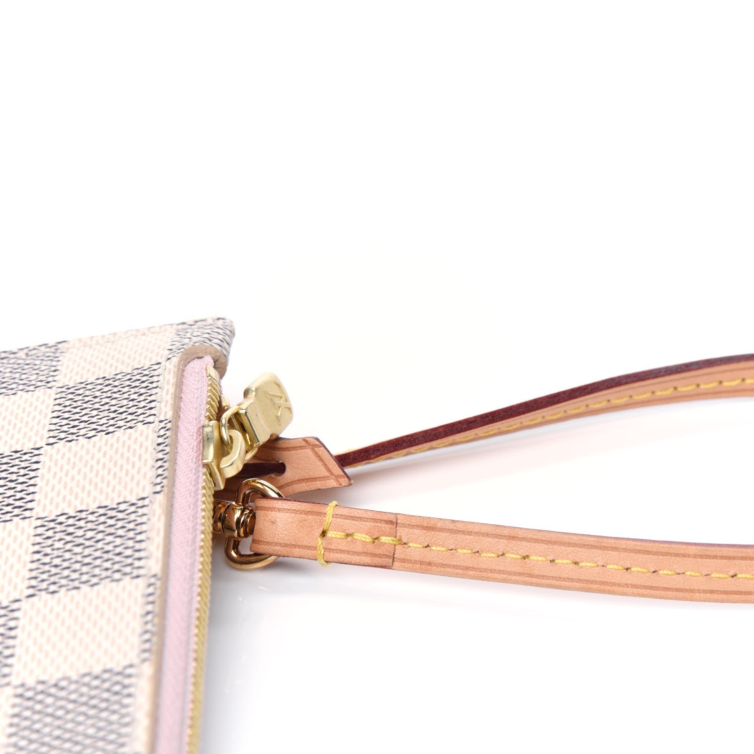 Louis Vuitton Damier Azur Neverfull MM GM Pochette Rose Ballerine 5 of 5