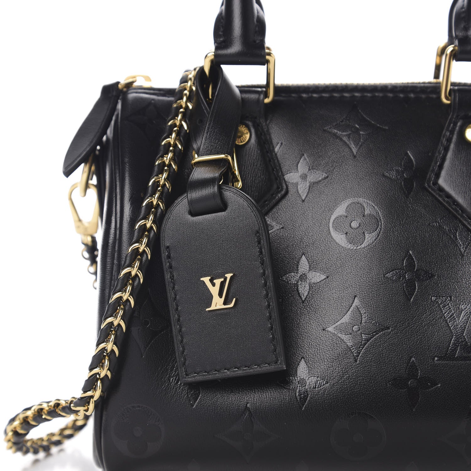 Louis Vuitton Monogram Ink Speedy BB Black 8 of 8