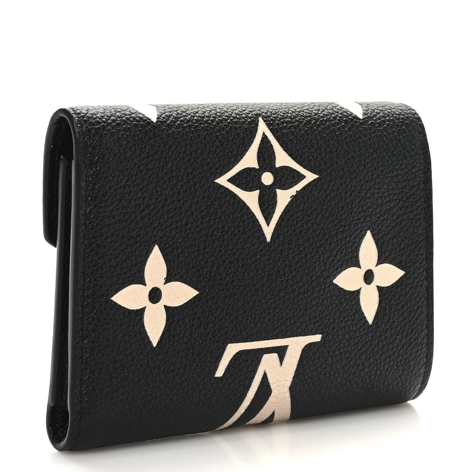 Louis Vuitton Empreinte Monogram Giant Victorine Wallet Black Beige 2 of 6