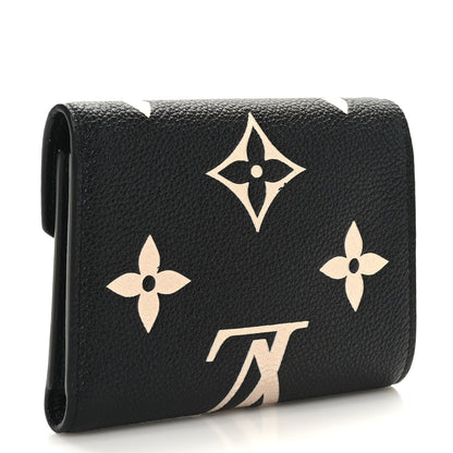 Louis Vuitton Empreinte Monogram Giant Victorine Wallet Black Beige 2 of 6