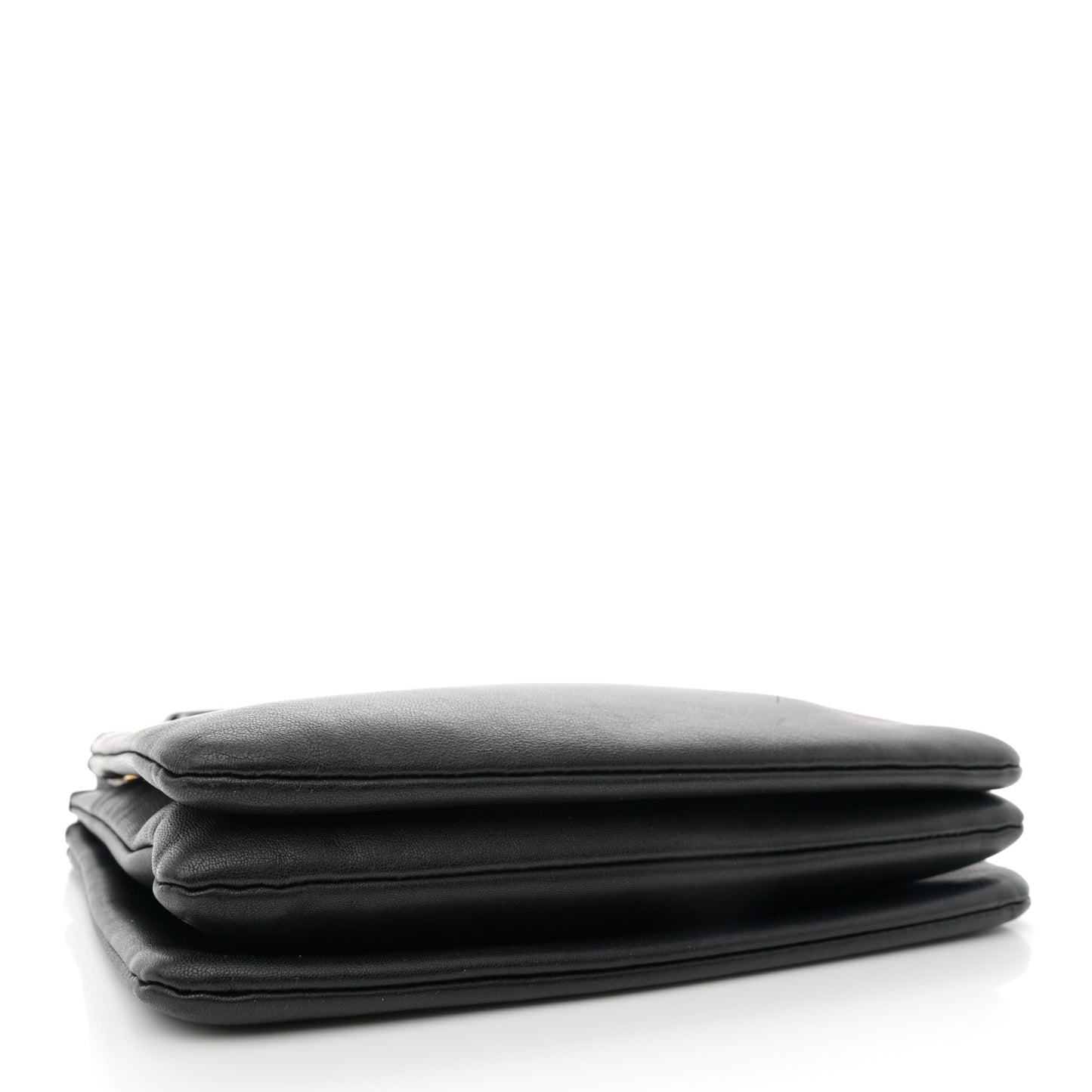 Lambskin Small Trio Crossbody Bag Black
