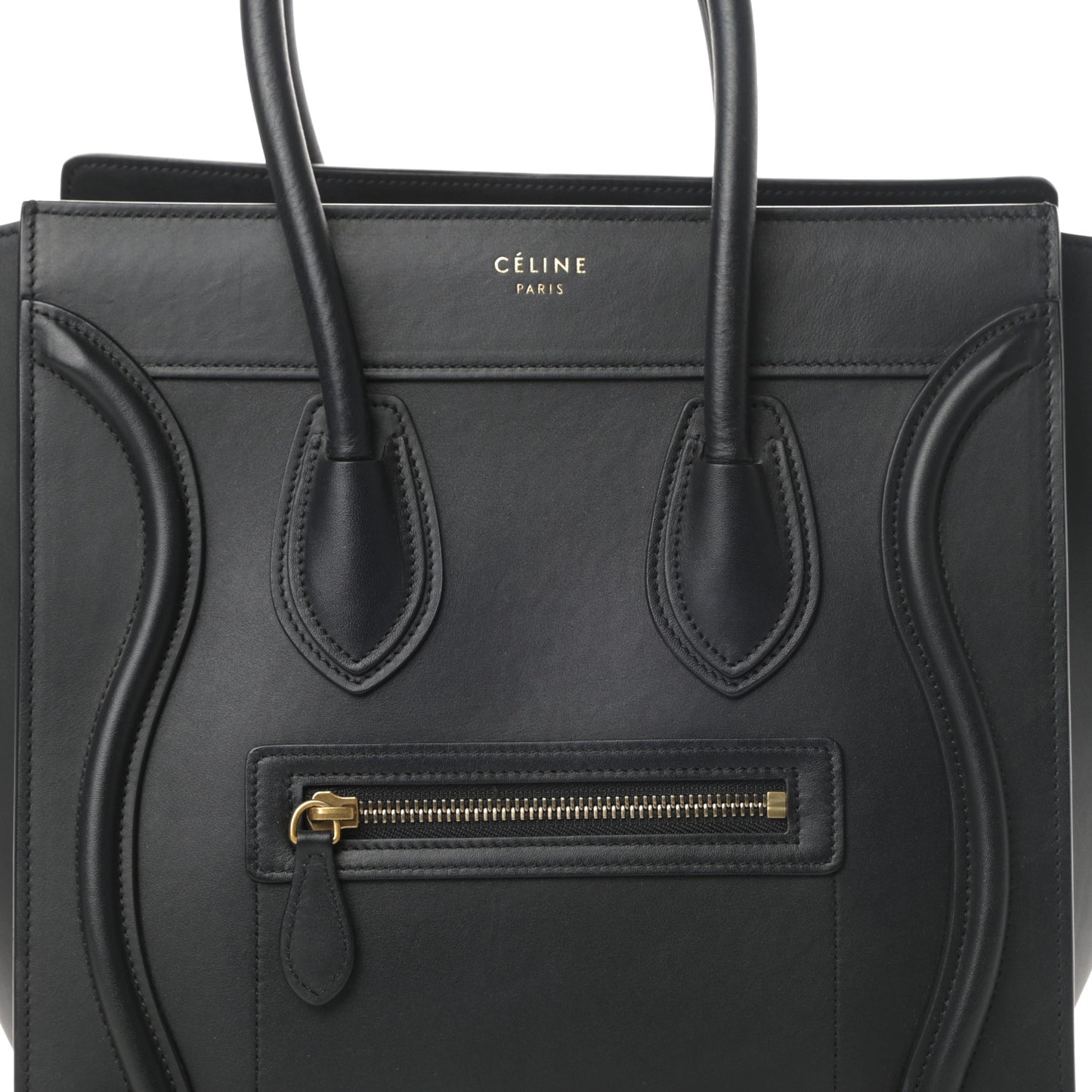 Smooth Calfskin Micro Luggage Black