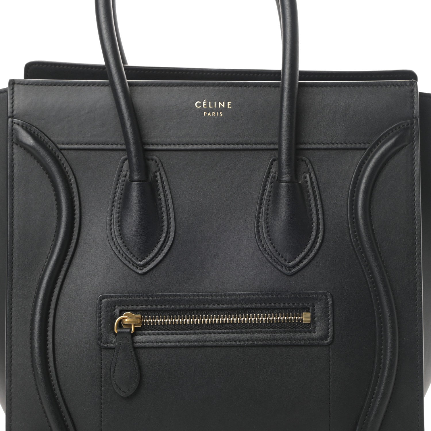 Celine Smooth Calfskin Micro Luggage Black 8 of 13