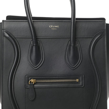 Celine Smooth Calfskin Micro Luggage Black 8 of 13