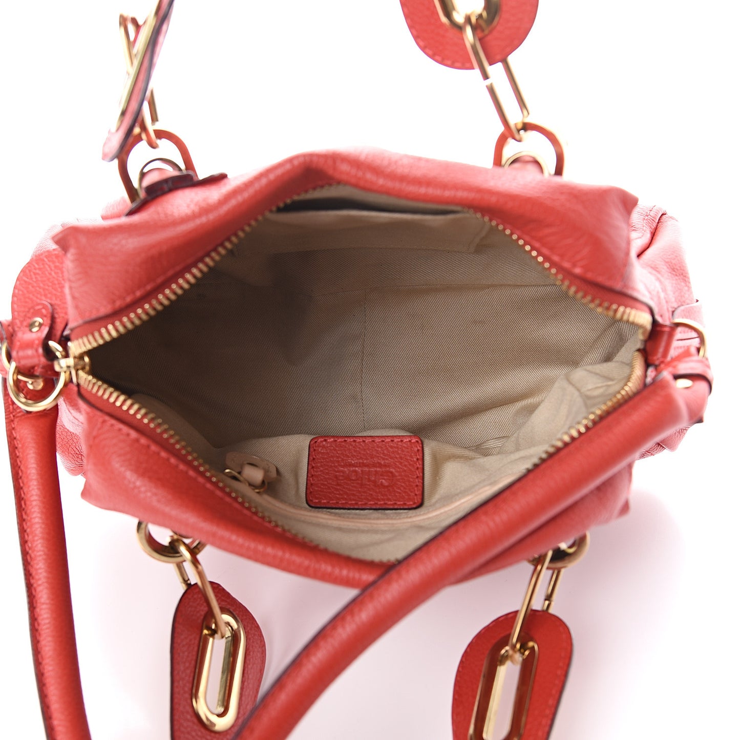 Calfskin Small Paraty Coral Pop