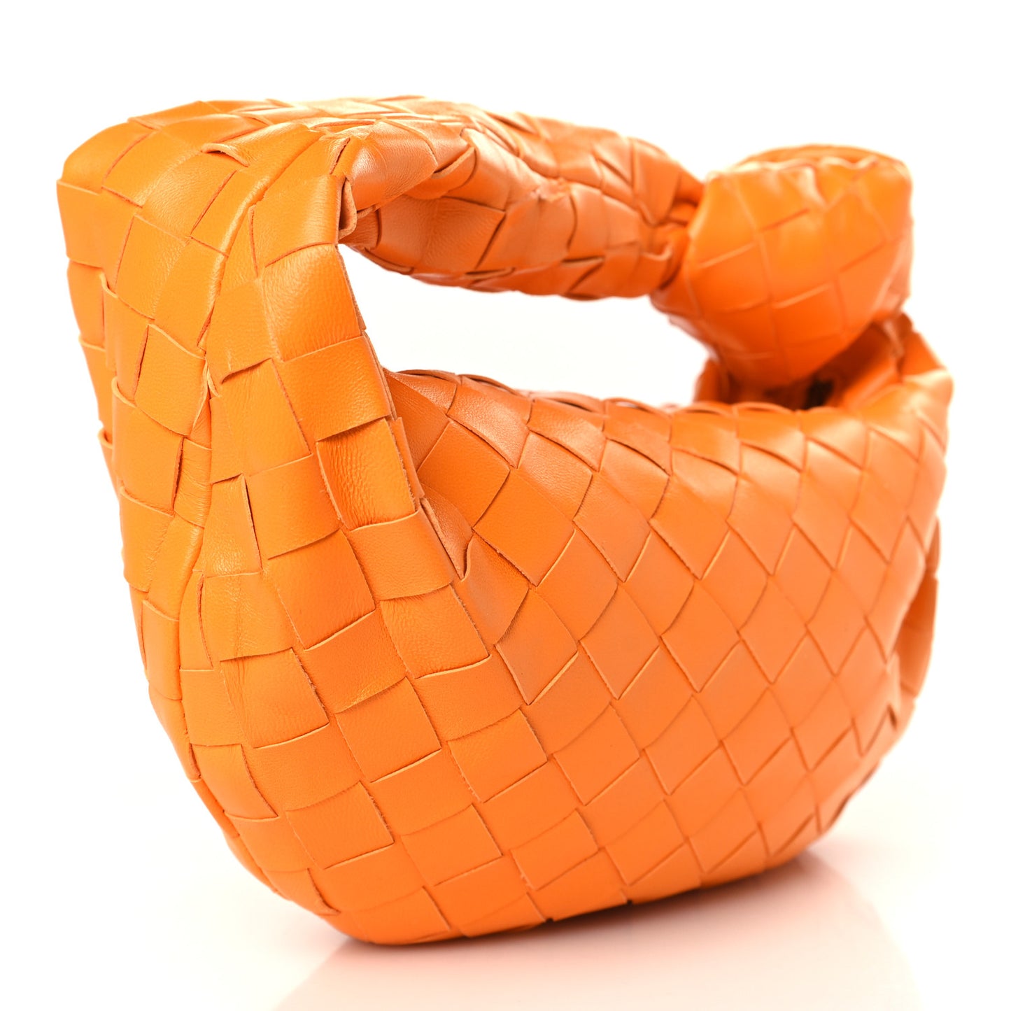 Nappa Intrecciato Mini Jodie Tangerine