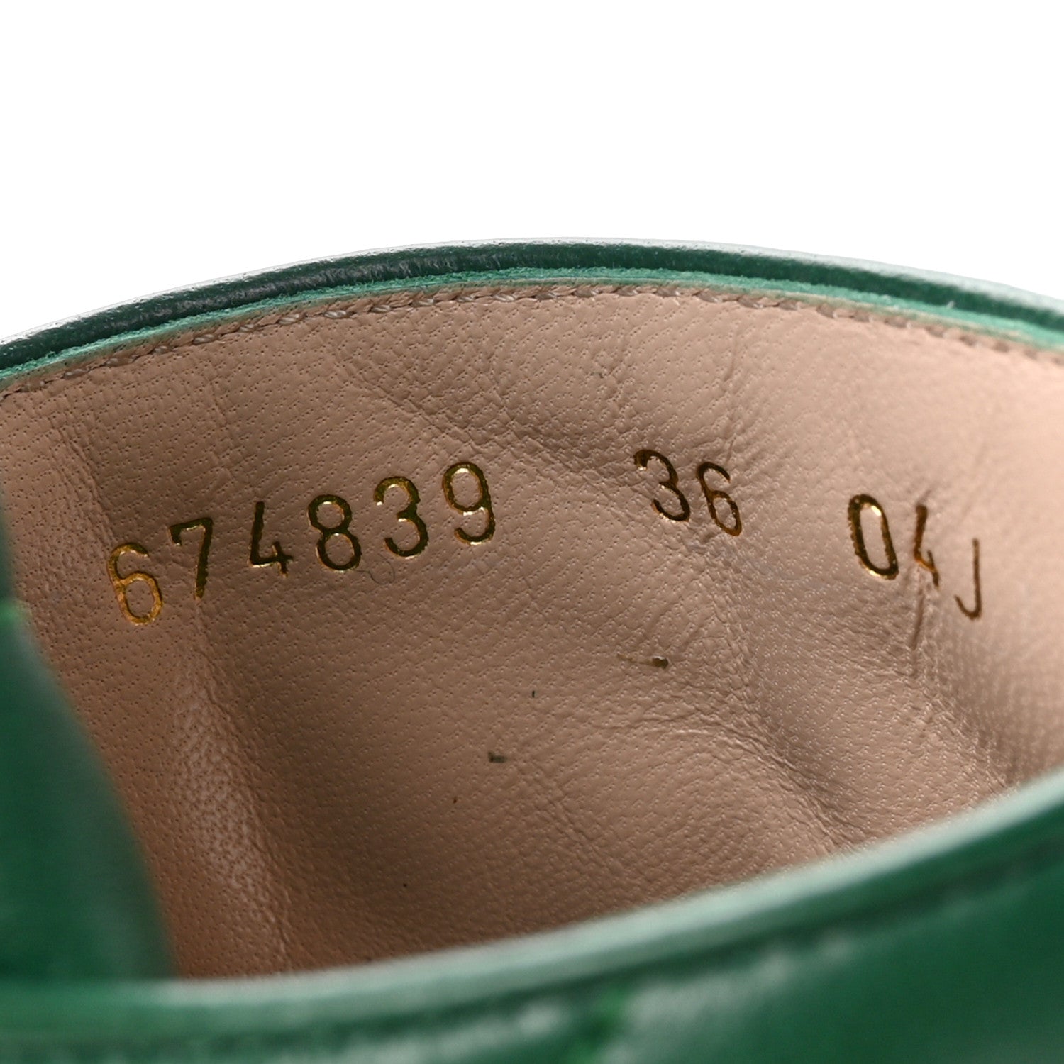 Gucci Nappa Matelasse GG Marmont 75mm Slide Sandals 36 Emerald 9 of 10