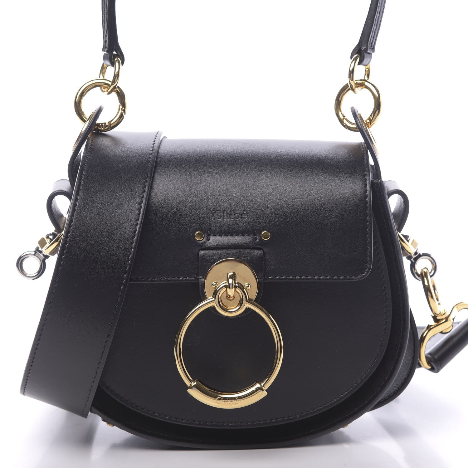Chloe Calfskin Small Tess Bag Black 9 of 11