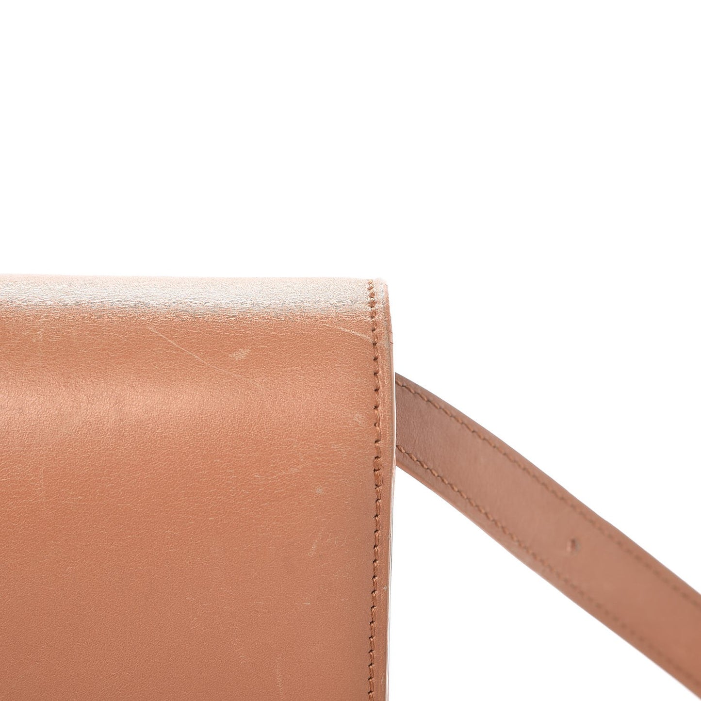 Box Calfskin Medium Classic Box Flap Bag Nude