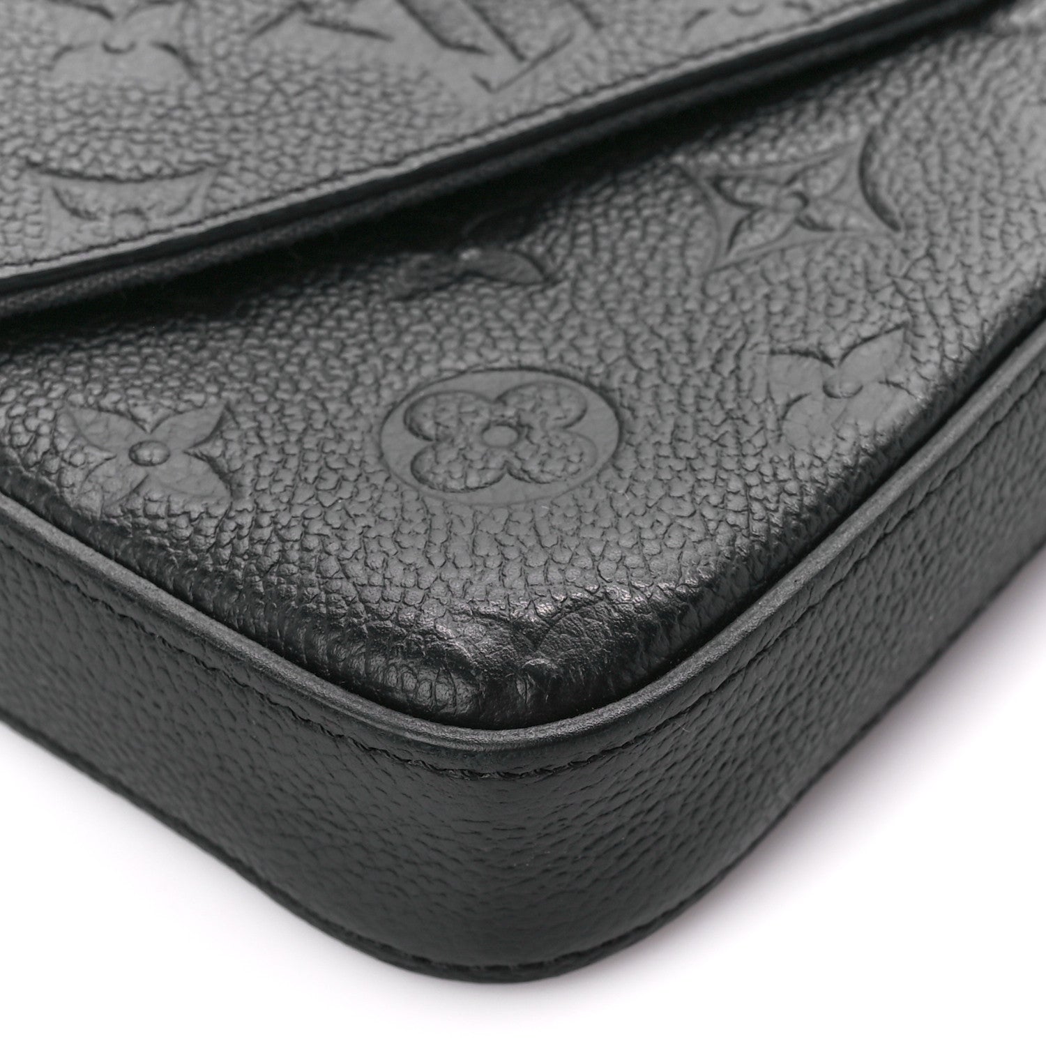 Louis Vuitton Empreinte Pochette Felicie Chain Wallet Black 9 of 10