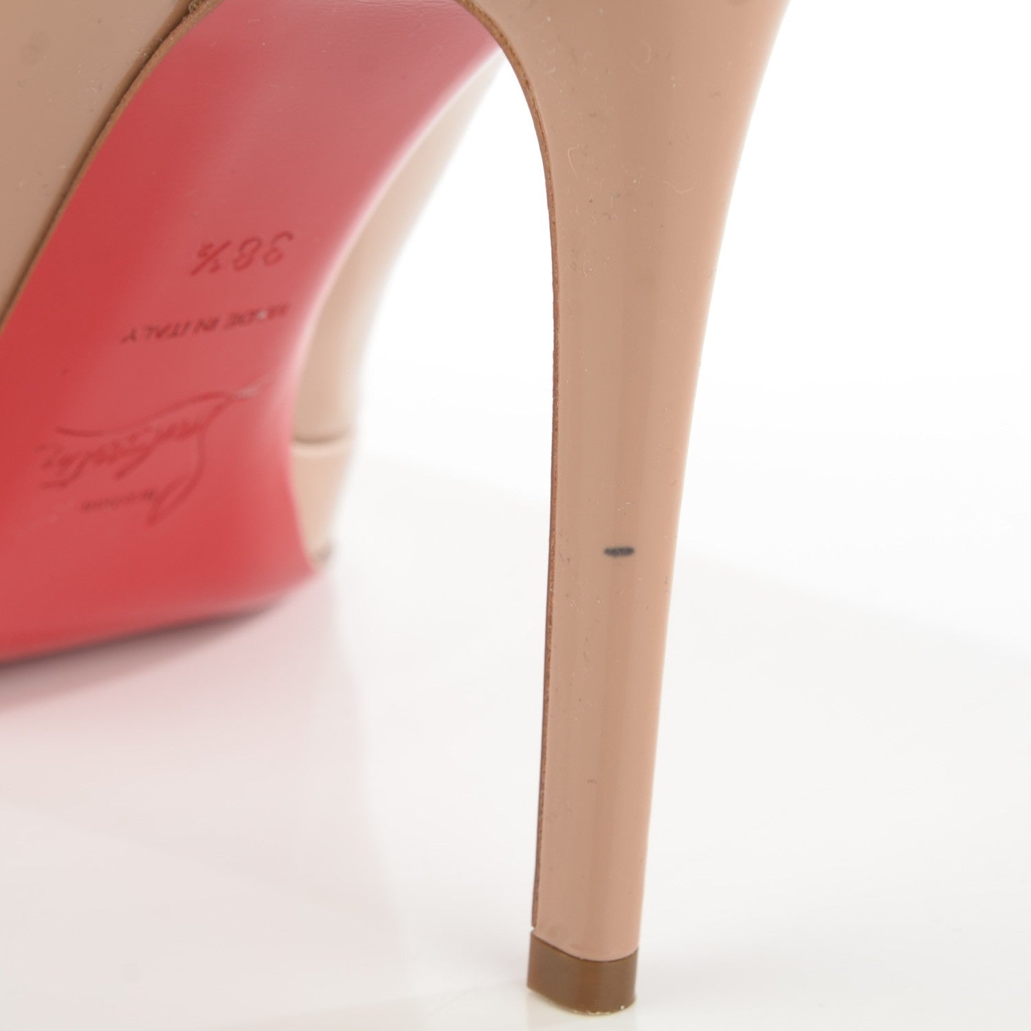 Christian Louboutin Patent New Simple 120 Pumps 38.5 Nude 5 of 10