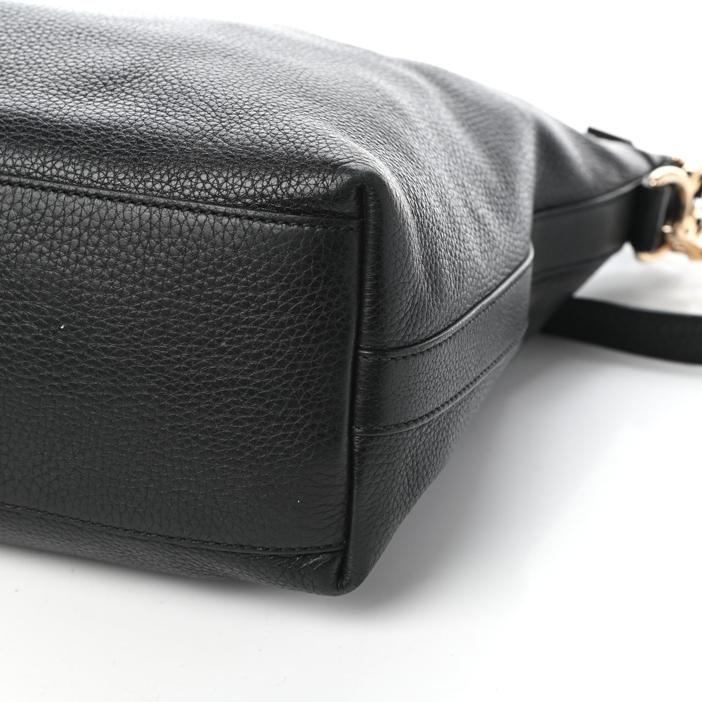 Pebbled Calfskin Small Miss GG Hobo Black