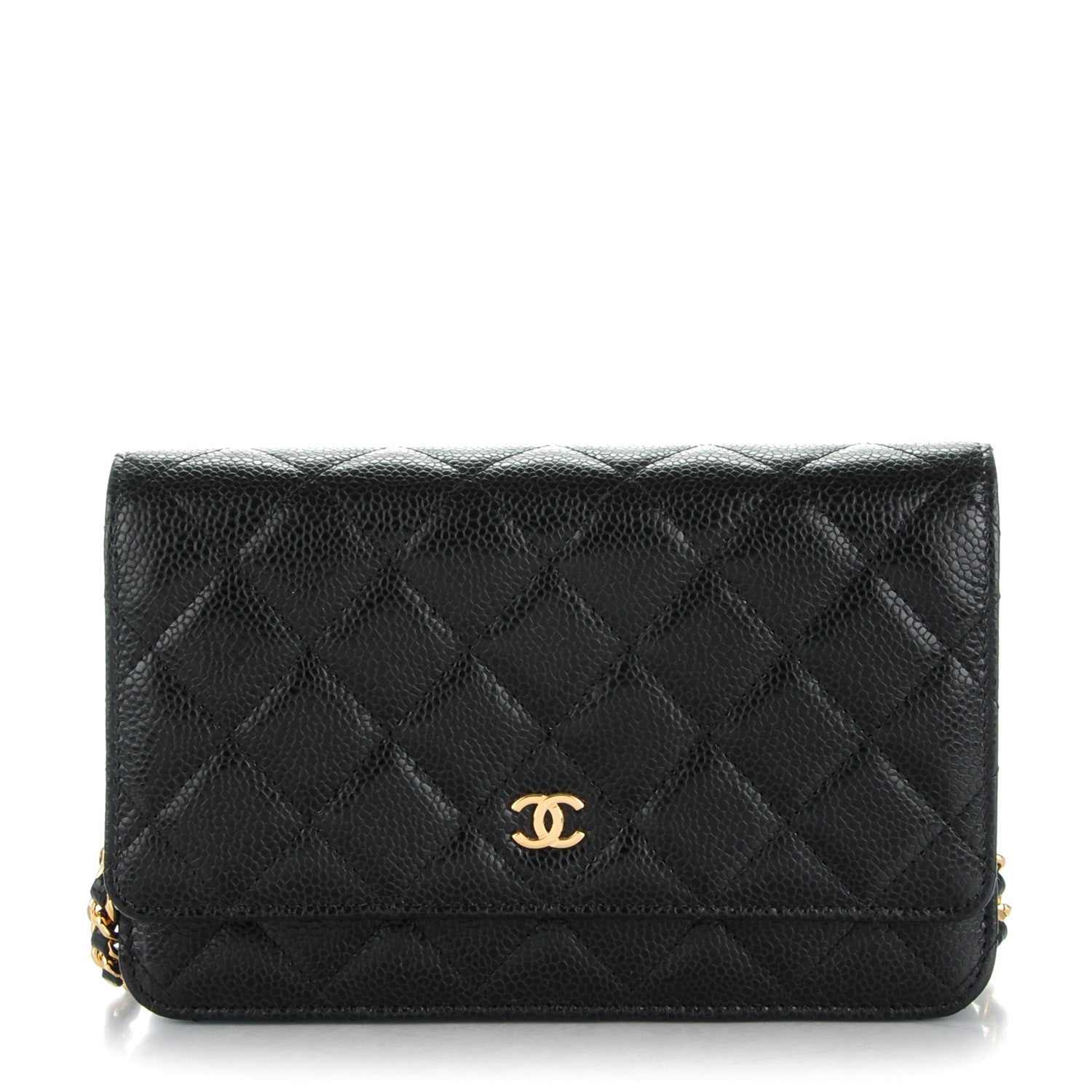 Chanel Caviar Quilted Wallet On Chain WOC Black 1 of 8