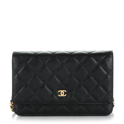 Chanel Caviar Quilted Wallet On Chain WOC Black 1 of 8
