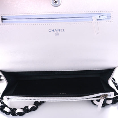 Chanel Caviar Quilted My Everything Wallet On Chain WOC White 5 of 11