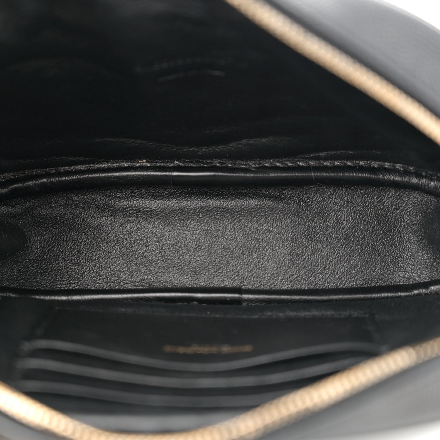 Saint Laurent Grain De Poudre Matelasse Monogram Mini Lou Camera Bag Black 5 of 11