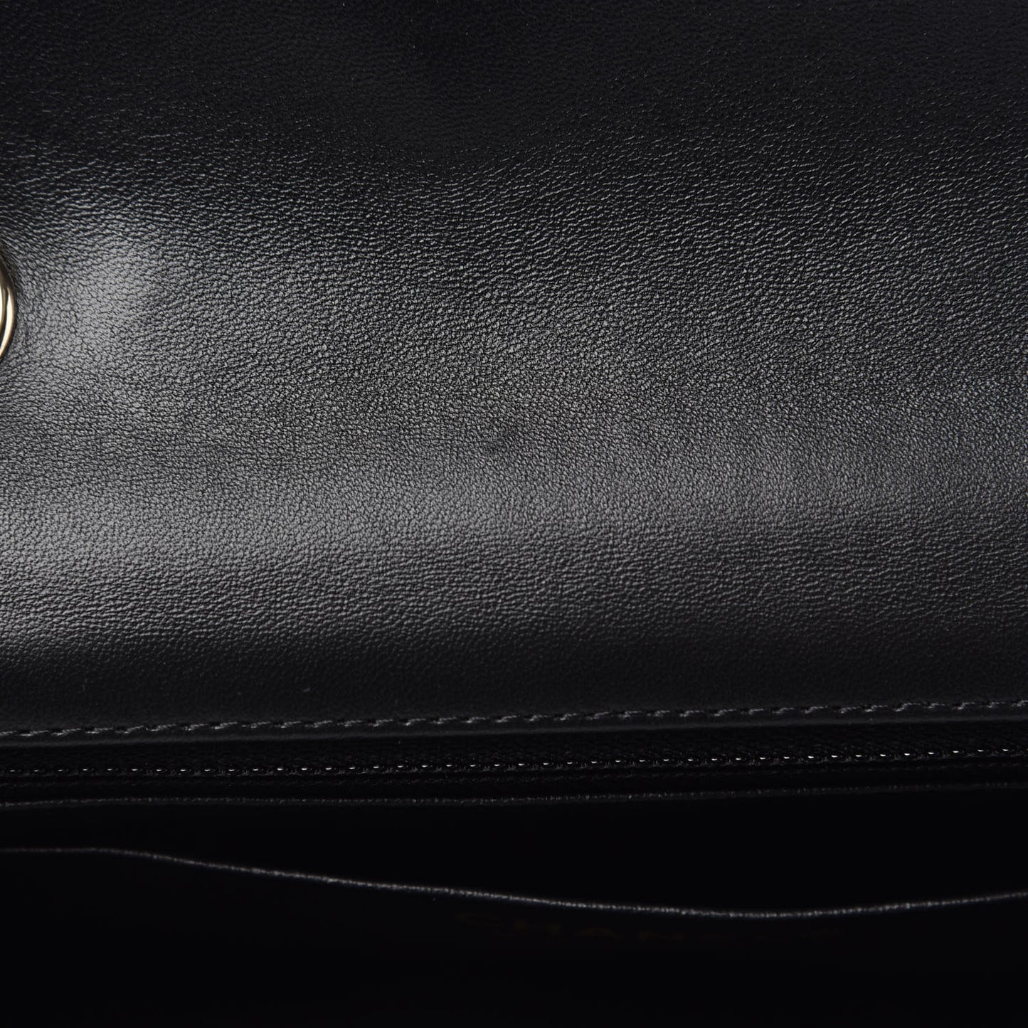 Lambskin Quilted Mini Coco Charms Rectangular Flap Black