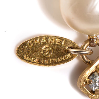 Chanel Pearl Crystal Double Strand Bracelet Gold 7 of 7