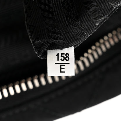 Prada Nylon Tessuto Impuntu Quilted Shoulder Bag Black 8 of 11