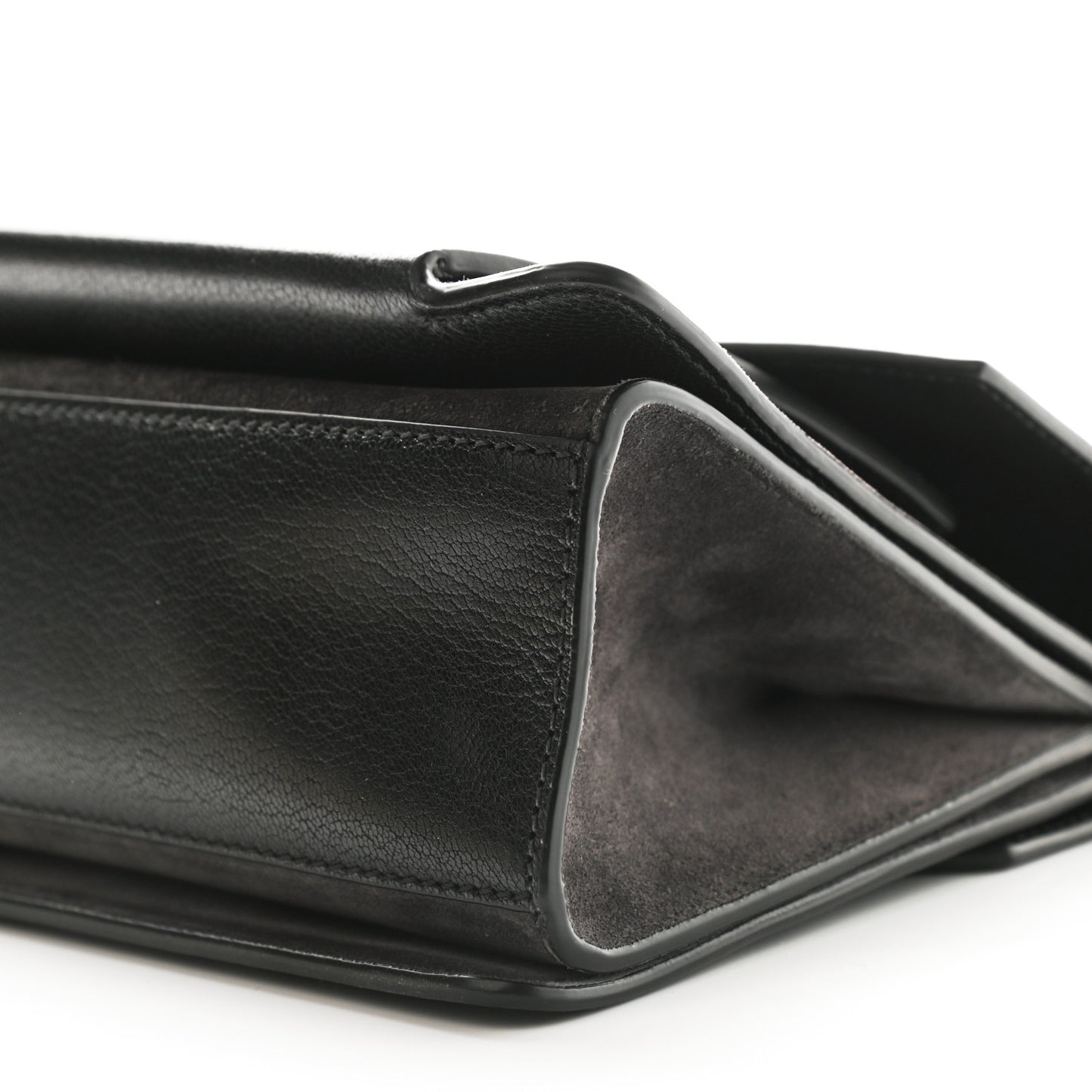Goatskin Suede Small GV3 Shoulder Bag Black