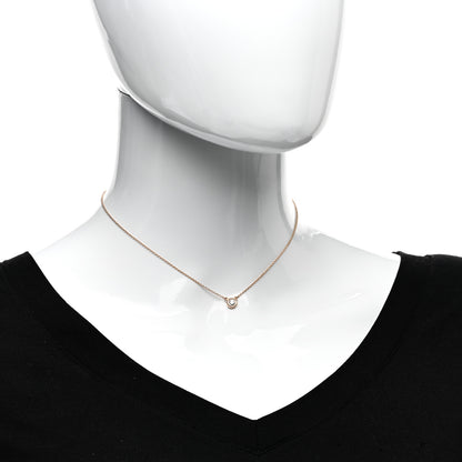Tiffany 18K Rose Gold Diamond .17ct Elsa Peretti Diamonds by the Yard Pendant Necklace 2 of 6