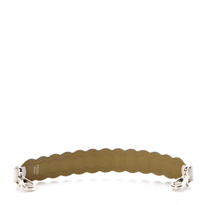 Fendi Vitello Dolce Scalloped Spike Studded Mini Strap You White Camaleonte Coral Pink 2 of 4