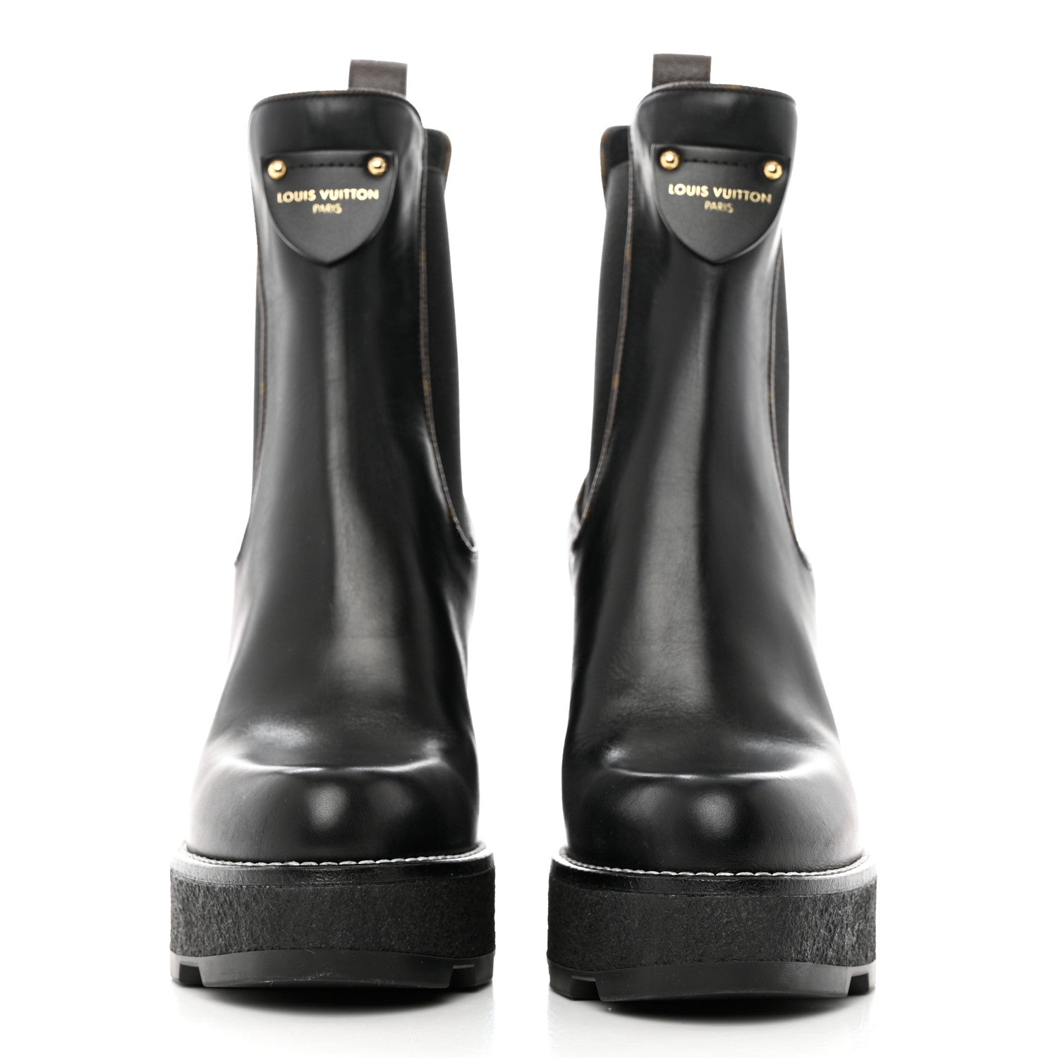 Louis Vuitton LV BEAUBOURG ANKLE BOOT 36.5 Black 2 of 10