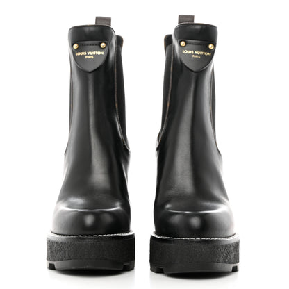 Louis Vuitton LV BEAUBOURG ANKLE BOOT 36.5 Black 2 of 10