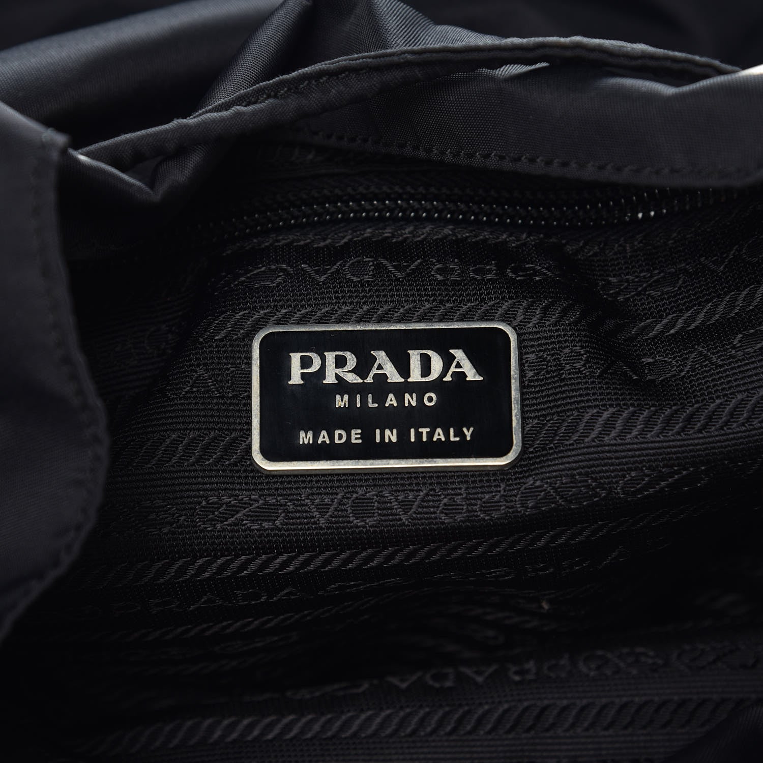 Prada Nylon Vela Medium Backpack Black 6 of 12