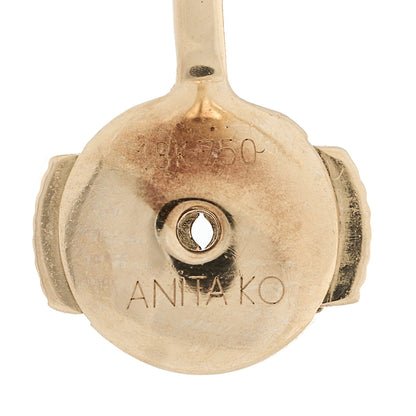 Anita Ko 18K Yellow Gold Diamond Pear Orbit Earring 5 of 5