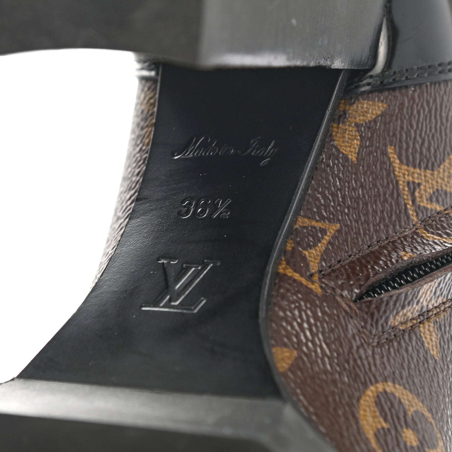 Louis Vuitton Patent Calfskin Monogram Star Trail Ankle Boots 36.5 Black 6 of 14