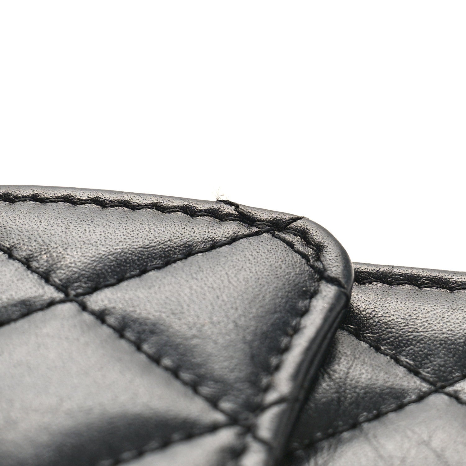 Chanel Aged Calfskin Quilted Reissue Flap Card Holder Black 11 of 11