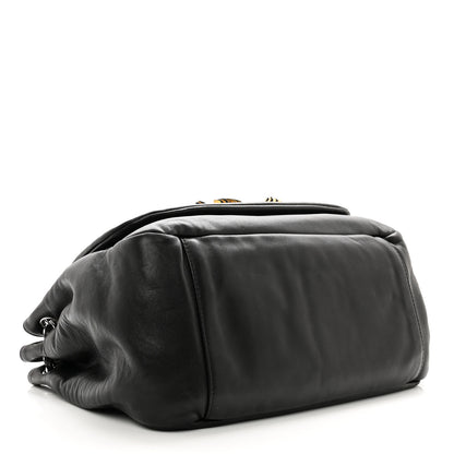 Chanel Lambskin CC Disc Accordion Flap Black 4 of 12