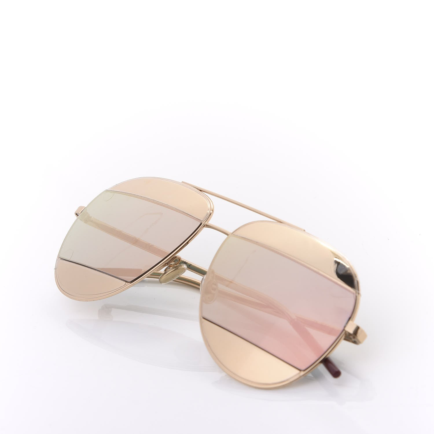 Christian Dior Split 1 Aviator Sunglasses Gold 7 of 8