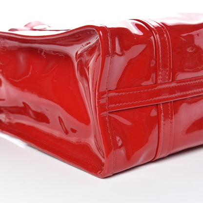 Balenciaga Patent S Bazar Shopper Tote Rouge Groseille 6 of 12