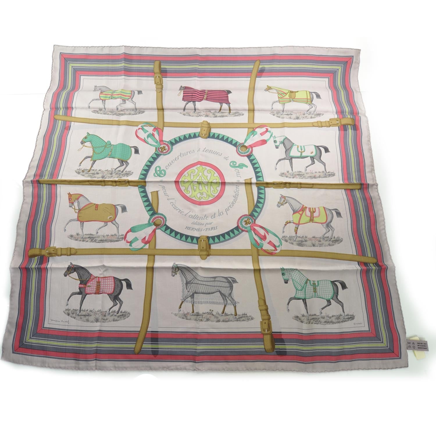 Hermes Silk Dip Dye Couvertures et Tenues de Jour Scarf 90 1 of 7