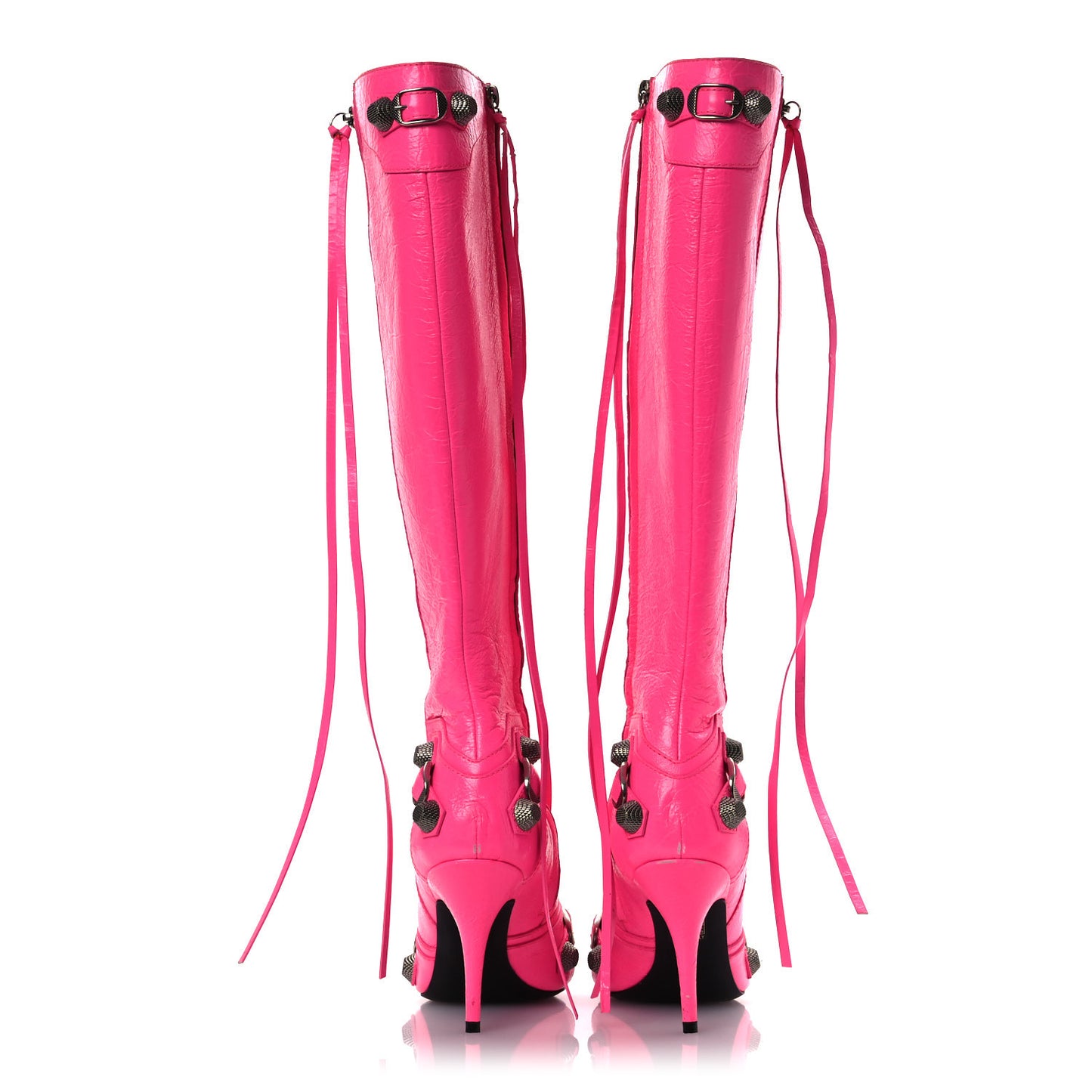 Agneau Arena Cagole 90mm Boots 38 Fluo Pink