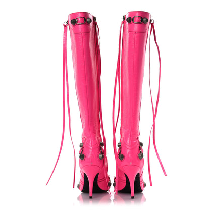 Balenciaga Agneau Arena Cagole 90mm Boots 38 Fluo Pink 6 of 15