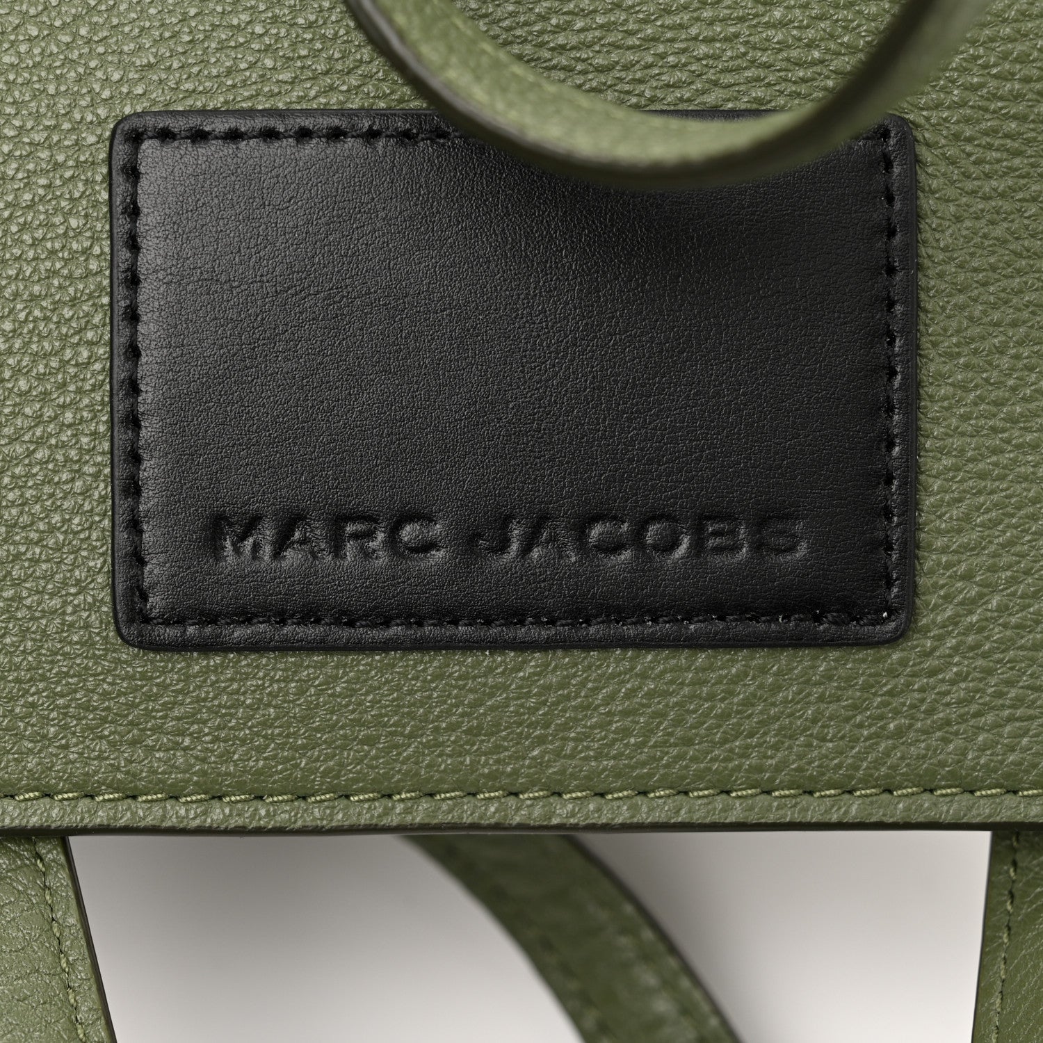 Marc Jacobs Grained Calfskin The Tag Tote Green 6 of 11