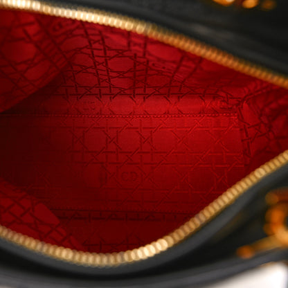 Christian Dior Lambskin Cannage Medium Lady Dior Black 5 of 13