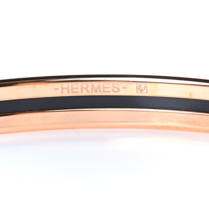 Hermes Enamel Printed Extra Narrow Printed Bracelet 65 Pink 4 of 6