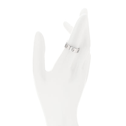 Cartier 18K White Gold 5.5mm LOVE Ring 54 6.75 2 of 5