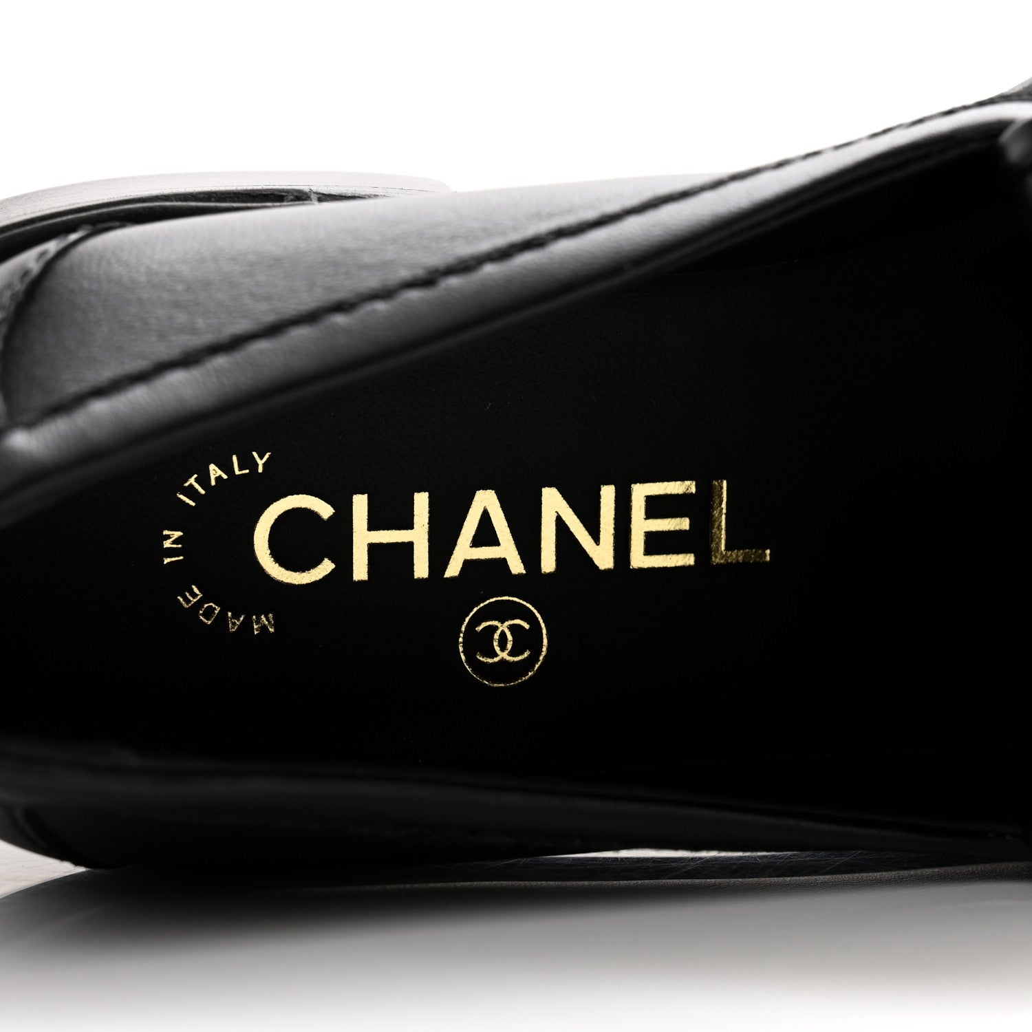 Chanel Lambskin Quilted CC Turnlock Loafers 37 Black 6 of 9