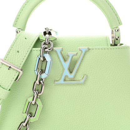 Louis Vuitton Taurillon Mini Capucines Spring Green 7 of 9