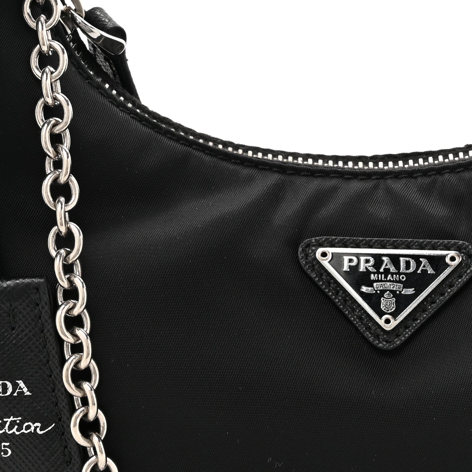 Prada Nylon Re-Edition 2005 Shoulder Bag Black 7 of 9