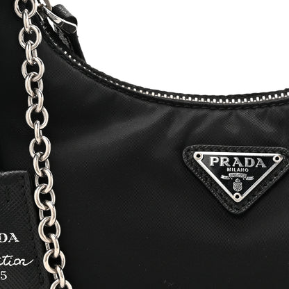 Prada Nylon Re-Edition 2005 Shoulder Bag Black 7 of 9