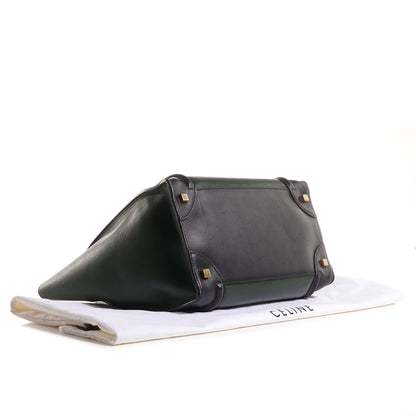 Celine Smooth Calfskin Mini Tri-Color Luggage Forest 4 of 8