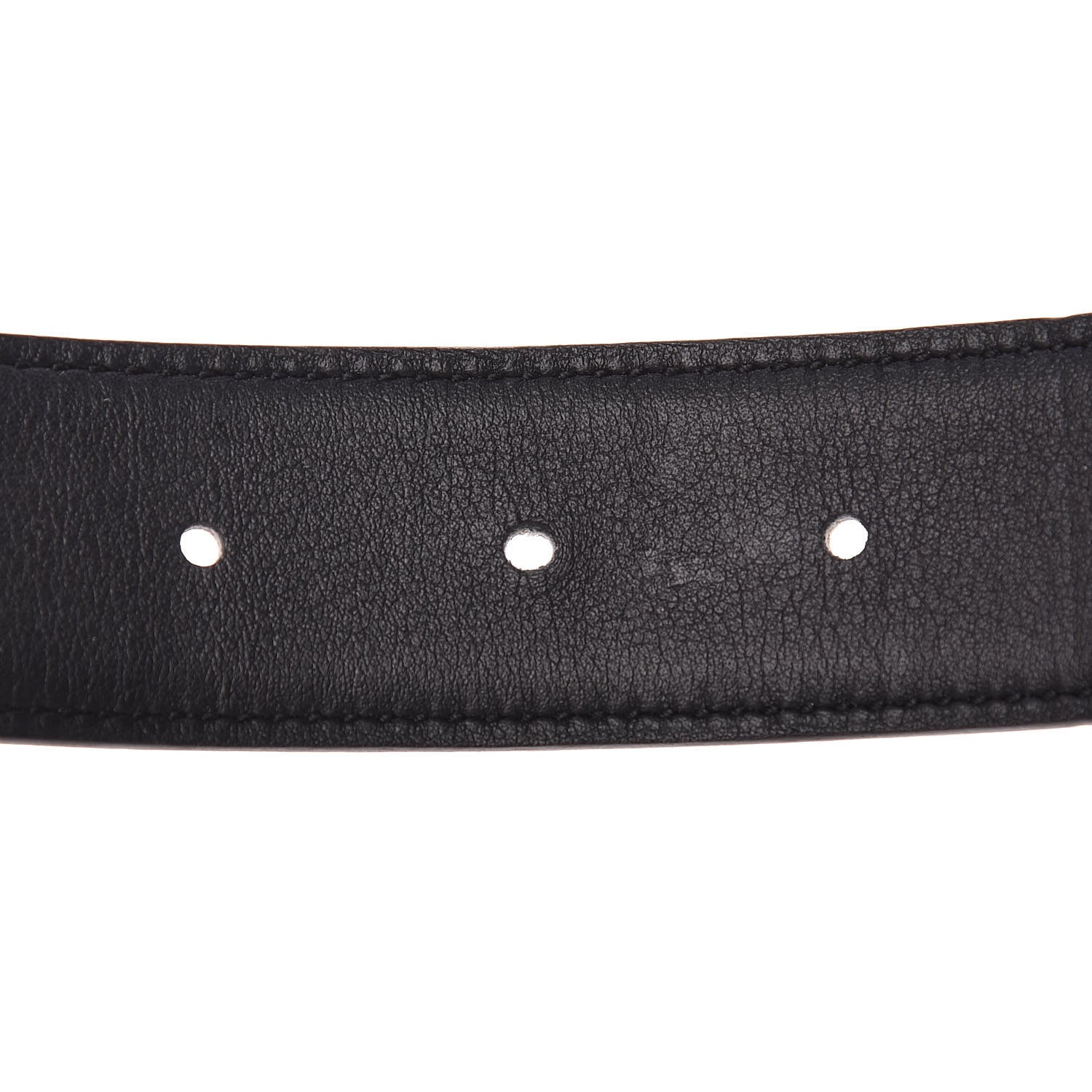 Hermes Swift Epsom 32mm Martelee H Belt 100 Black Etoupe 5 of 6