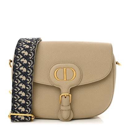 Christian Dior Grained Calfskin Large Bobby Flap Warm Taupe 1 of 13